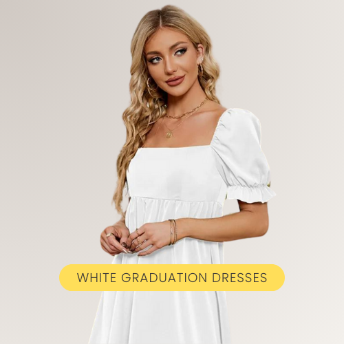Elegant White Graduation Dress | Timeless Styles for Your Special Day | Sophia's Style SophiasStyle.com Elegant White Graduation Dress | Timeless Styles for Your Special Day | Sophia's Style SophiasStyle.com
