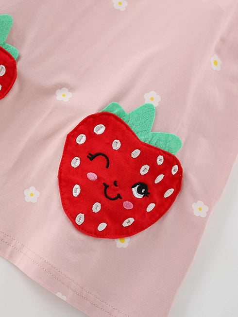 childrens-strawberry-applique-ruffle-sleeve-dress-ohso-kids-sophias-style-4