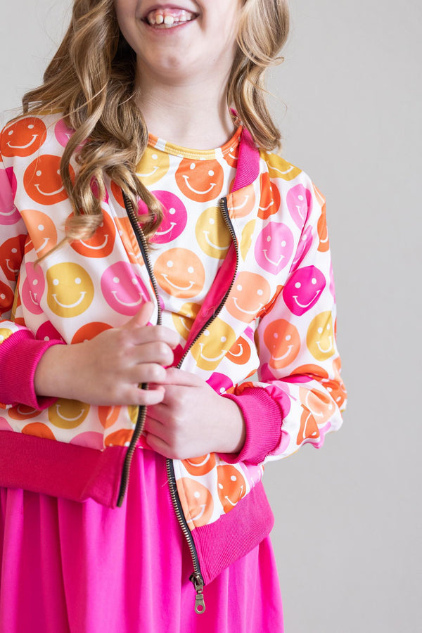 dont-worry-be-hippy-satin-jacket Mila & Rose - Sophia's Style-Don't Worry, Be Hippy Satin Jacket-2T--1