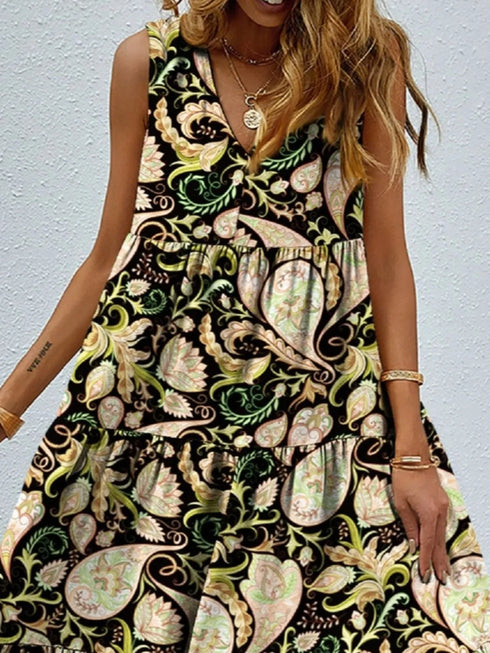 printed-v-neck-tiered-maxi-tank-dress OhSoStyled at Sophia's Style-12