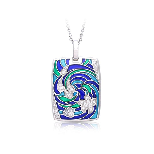 ocean-wave-pendant-sophias-styleItalian Enamel-1