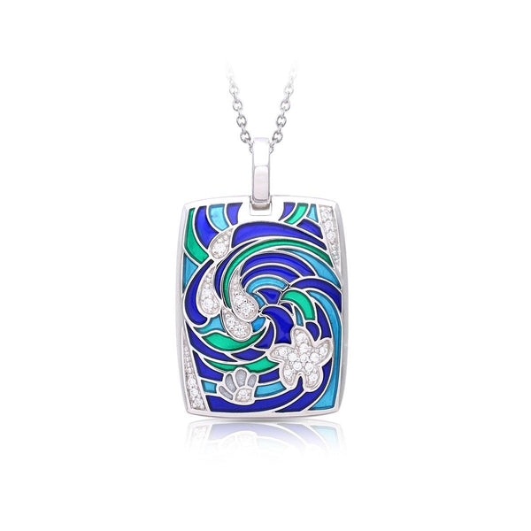 ocean-wave-pendant-sophias-styleItalian Enamel-1