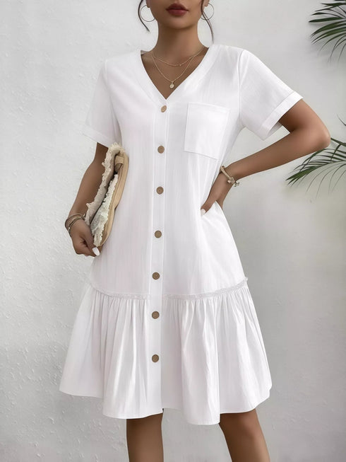 full-size-button-front-short-sleeve-tiered-dress-plus-size-OhSoStyled-Sophia's-Style-1