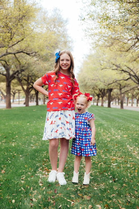 smu-plaid-mustang-flutter-twirl-dress Mila & Rose - Sophia's Style-4