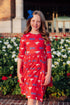 smu-red-mustang-3-4-sleeve-pocket-twirl-dress Mila & Rose - Sophia's Style-3