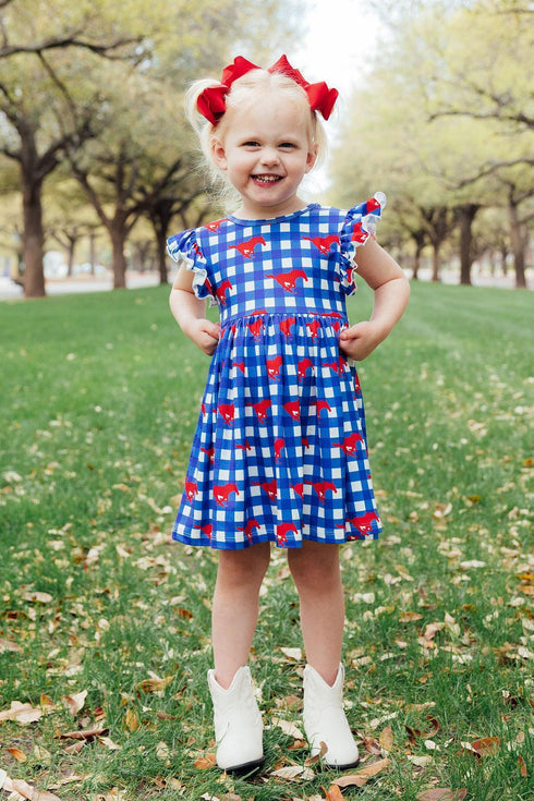 smu-plaid-mustang-flutter-twirl-dress Mila & Rose - Sophia's Style-3