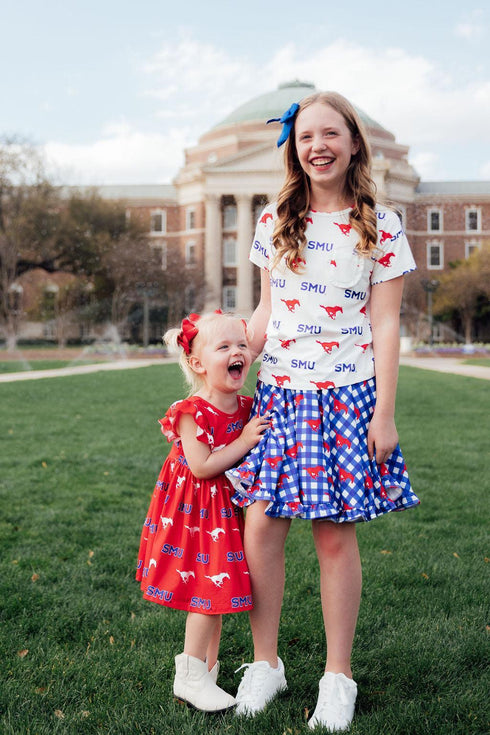 smu-plaid-mustang-ruffle-twirl-skort Mila & Rose - Sophia's Style-2