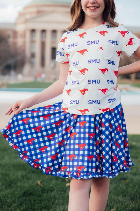 smu-plaid-mustang-ruffle-twirl-skort Mila & Rose - Sophia's Style-3