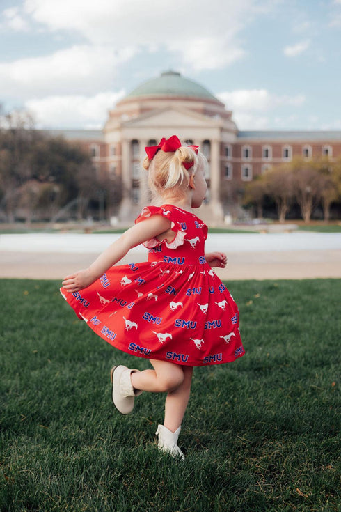 smu-red-mustang-flutter-twirl-dress Mila & Rose - Sophia's Style-5
