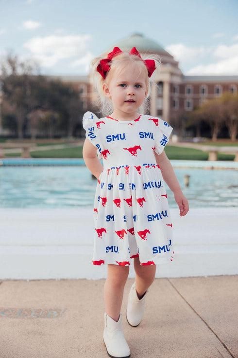 smu-white-mustang-flutter-twirl-dress Mila & Rose - Sophia's Style-3