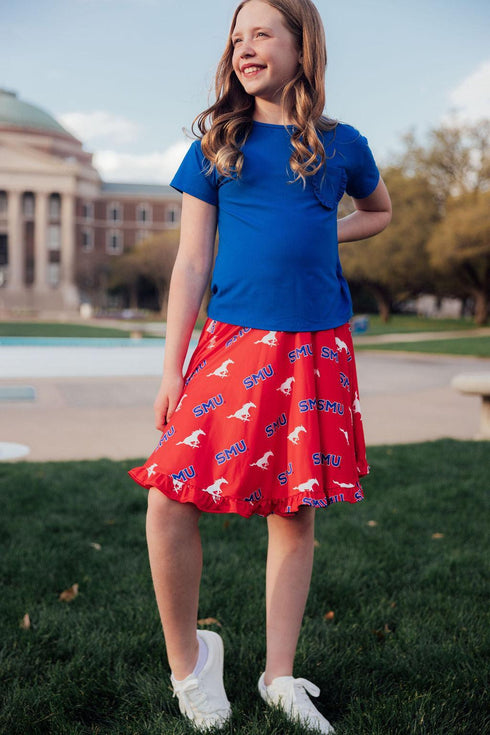 smu-red-mustang-ruffle-twirl-skort Mila & Rose - Sophia's Style-4