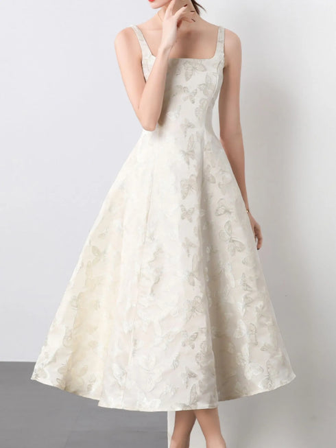 butterfly-pattern-a-line-sleeveless-midi-dress-OhSoStyled-Sophia's-Style-2