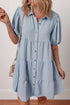 button-up-puff-sleeve-tiered-shirt-dress OhSoStyled at Sophia's Style-3