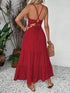 halter-neck-smocked-tiered-dress-Sophia's Style-2