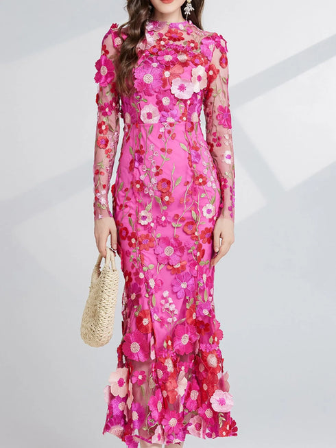 floral-embroidered-mesh-long-sleeve-midi-dress-OhSoStyled-Sophia's-Style-15