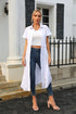 tied-button-up-shirt-dress Sophia's Trends - Sophia's Style-White-XL