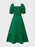 smocked-puff-sleeve-tiered-dress-Sophia's Style-3
