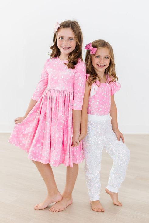 shine-bright-3-4-sleeve-pocket-twirl-dress Mila & Rose - Sophia's Style--12-24M--2