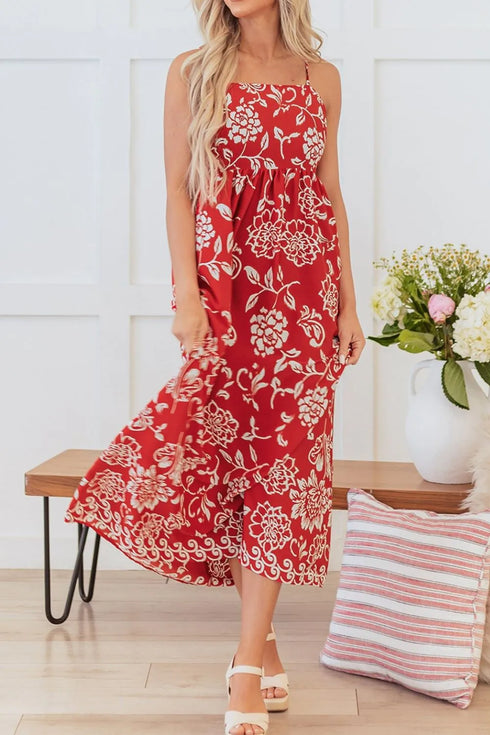 floral-printed-spaghetti-strap-empire-waist-maxi-dress-Sophia's Style-4