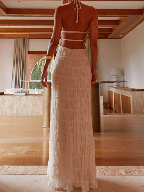 ruched-halter-neck-maxi-dress-OhSoStyled-Sophia's-Style-2