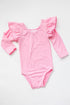 bubblegum-pink-l-s-flutter-sleeve-leotard Mila & Rose - Sophia's Style-Bubblegum Pink L/S Flutter Sleeve Leotard-6-12M--1