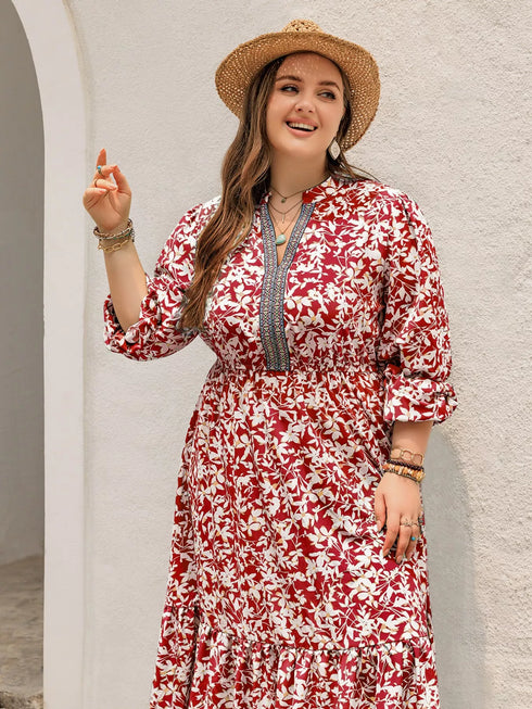 plus-size-floral-print-long-sleeve-maxi-dress-OhSoStyled-Sophia's-Style-4