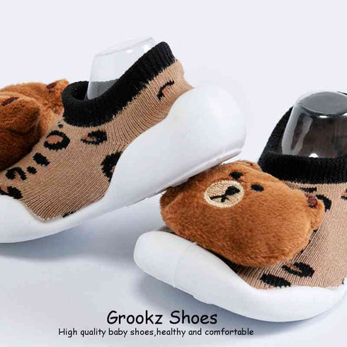 baby-doll-sock-shoes-spoty-bear Grookz Shoes - Sophia's Style-3