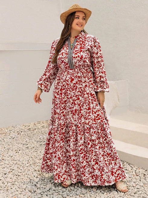 plus-size-floral-print-long-sleeve-maxi-dress-OhSoStyled-Sophia's-Style-7