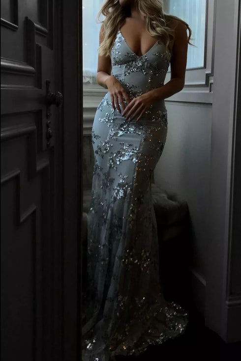 full-size-sequin-tie-back-v-neck-maxi-dress-plus-size-OhSoStyled-Sophia's-Style-5