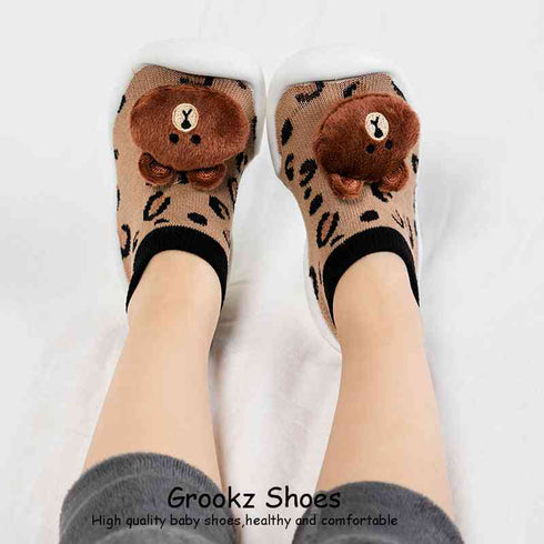 baby-doll-sock-shoes-spoty-bear Grookz Shoes - Sophia's Style-7