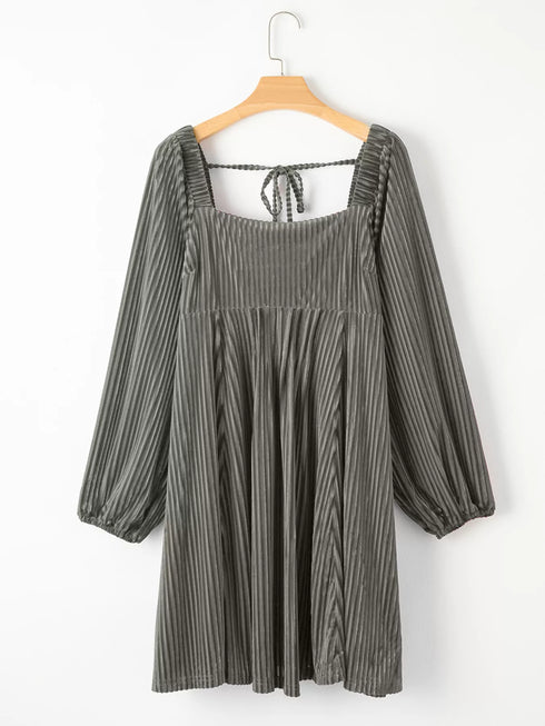 tie-back-square-neck-velvet-babydoll-dress-OhSoStyled-Sophia's-Style-2