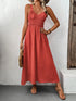 v-neck-wide-strap-midi-cami-dress OhSoStyled - Sophia's Style in Orange-Red-3