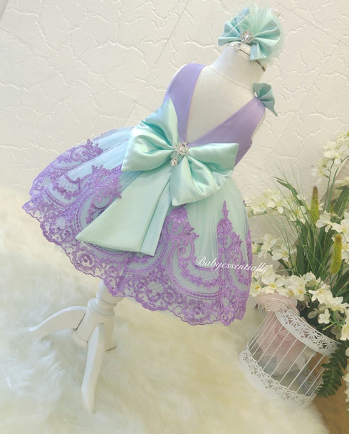 Alana Dress Mint & Lavender