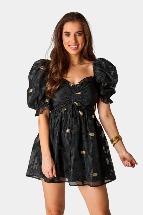 colby-puff-sleeve-mini-dress-koi Buddy Love - Sophia's Style--Black-S-2