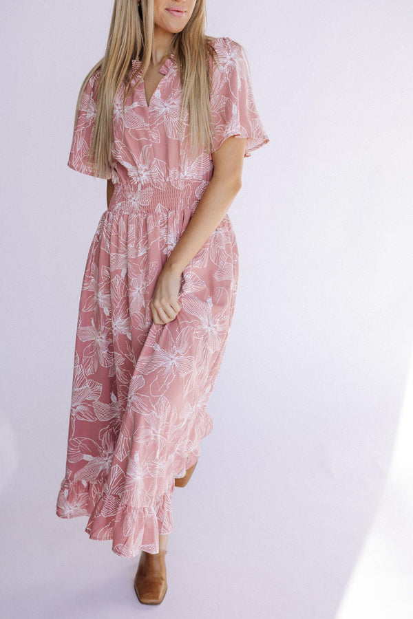 Gabby Maxi Dress in Light Pink Plus