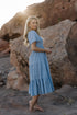 Tayla Linen Dress in Sky Blue