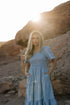 Tayla Linen Dress in Sky Blue