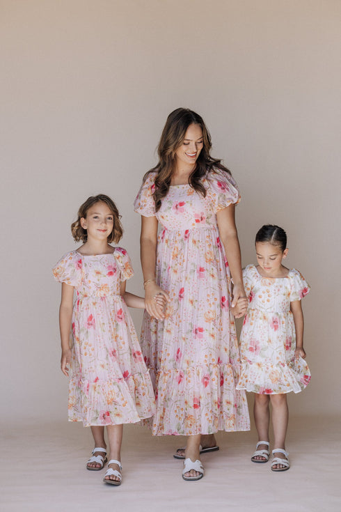 Greta Dress in White - Kids