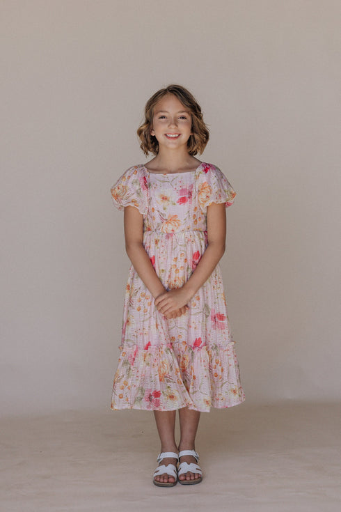 Greta Dress in Pink - Kids