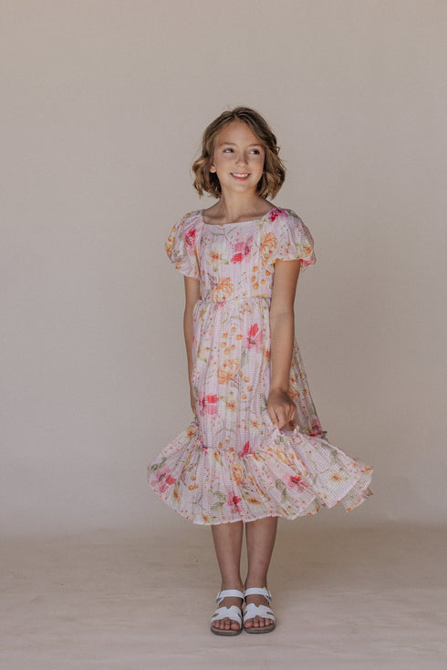 Greta Dress in Pink - Kids