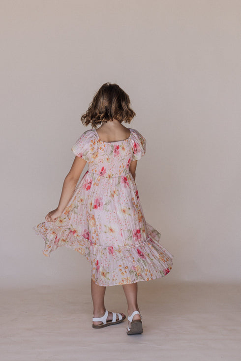 Greta Dress in Pink - Kids