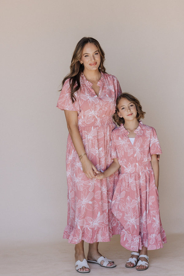 Gabby Maxi Dress in Light Pink Kids