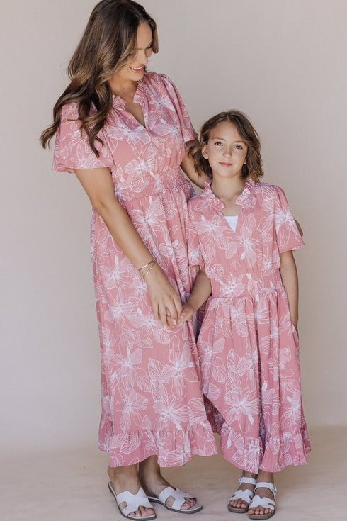 Gabby Maxi Dress in Light Pink Kids