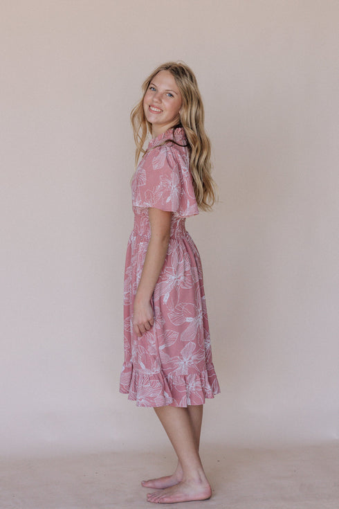 Gabby Maxi Dress in Light Pink Kids