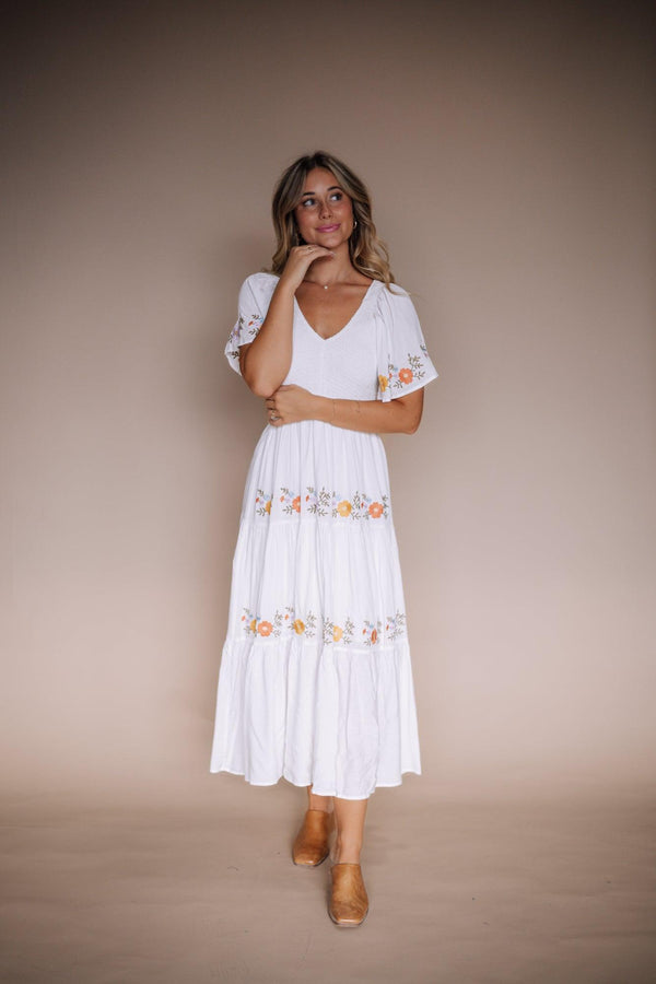 sicily-embroidered-midi-dress Fehrnvi - Sophia's Style-Sicily Embroidered Midi Dress-S--1