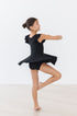black-s-s-twirl-leotard Mila & Rose at Sophia's Style-Black S/S Twirl Leotard-6-12M-Twirl Leotard S/S-1