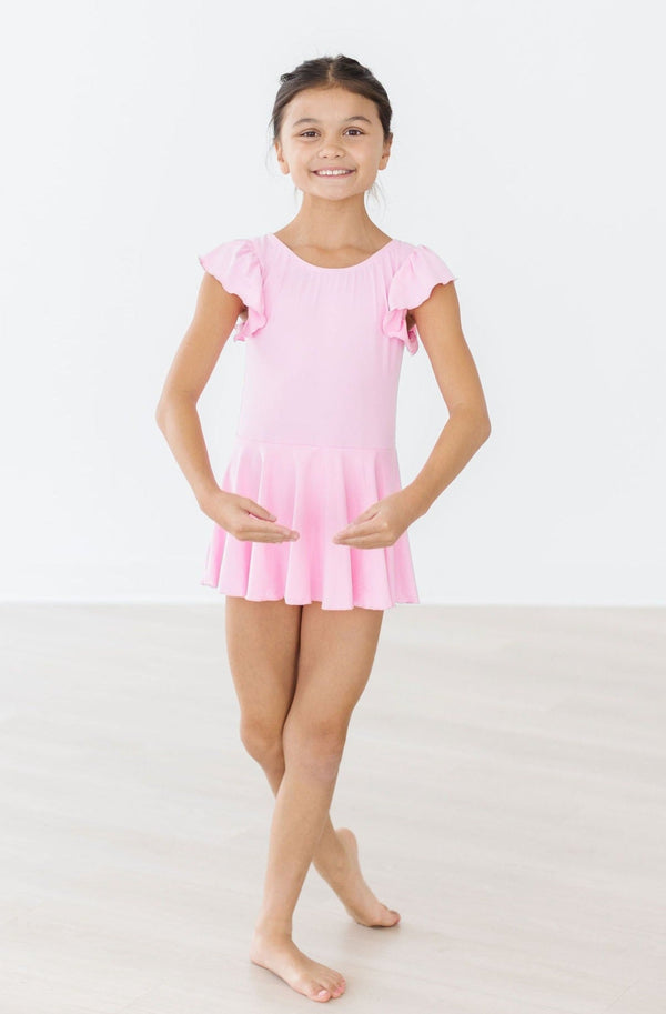 bubblegum-pink-s-s-twirl-leotard Mila & Rose at Sophia's Style-Bubblegum Pink S/S Twirl Leotard-6-12M-Twirl Leotard S/S-1