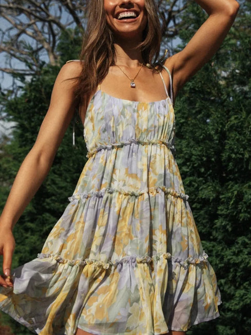 floral-print-ruffle-tiered-mini-dress-OhSoStyled-Sophia's-Style-1