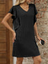 ruffled-v-neck-cap-sleeve-mini-dress-1 OhSoStyled at Sophia's Style-2