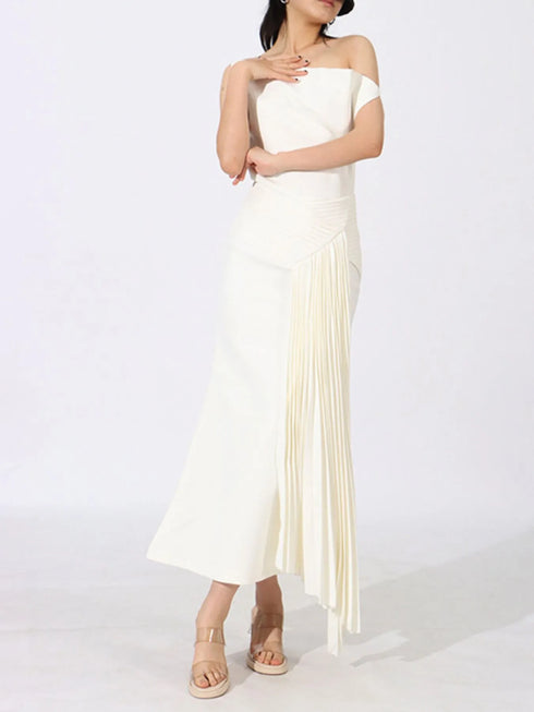 single-shoulder-pleated-dress-Sophia's Style-6